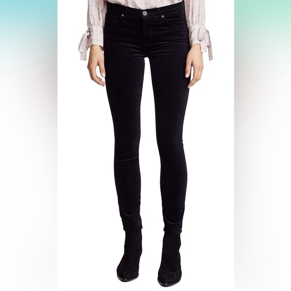 AG Adriano Goldschmied The Legging Super Skinny Jeans Velvet Corduroy Size 26 - Picture 3 of 16